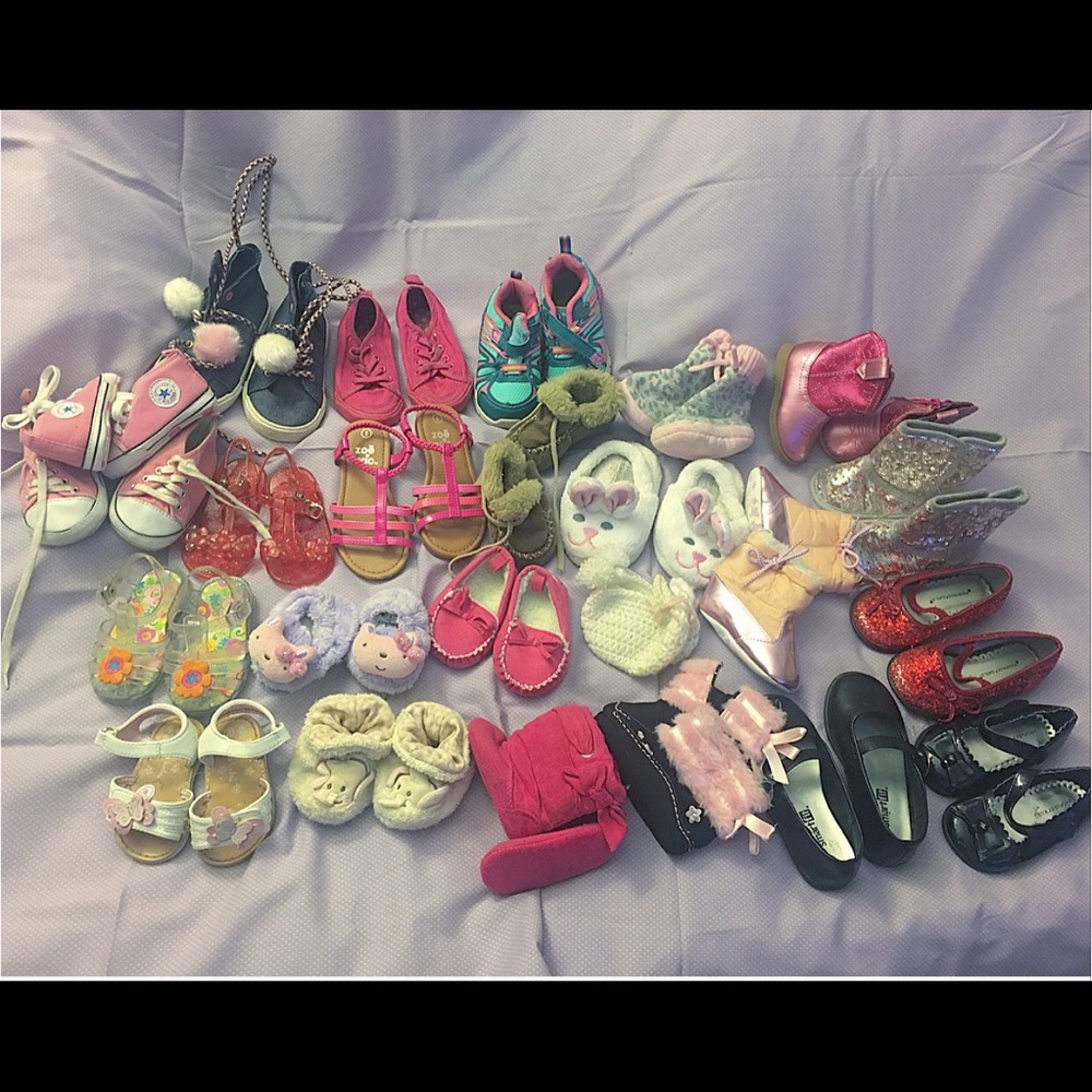 25 pairs of shoes